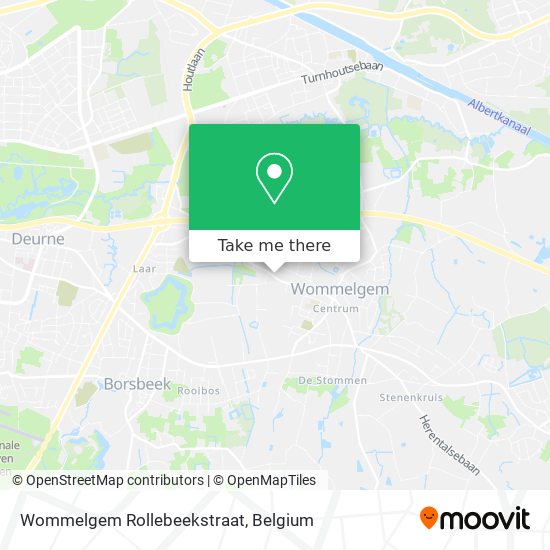 Wommelgem Rollebeekstraat map