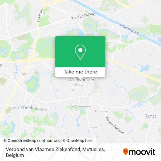 Verbond van Vlaamse Ziekenfond, Mutuelles map