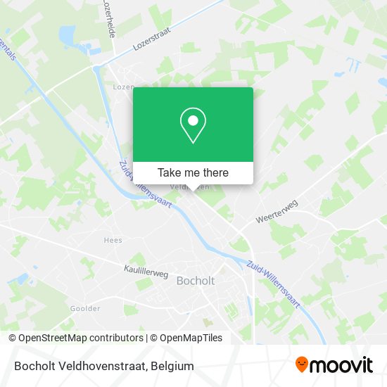 Bocholt Veldhovenstraat map