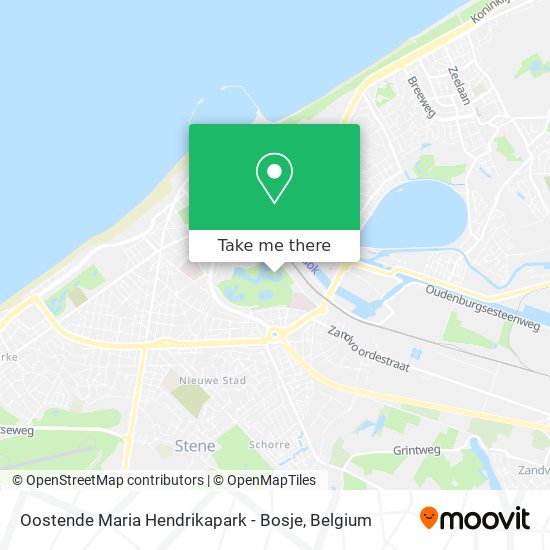 Oostende Maria Hendrikapark - Bosje plan
