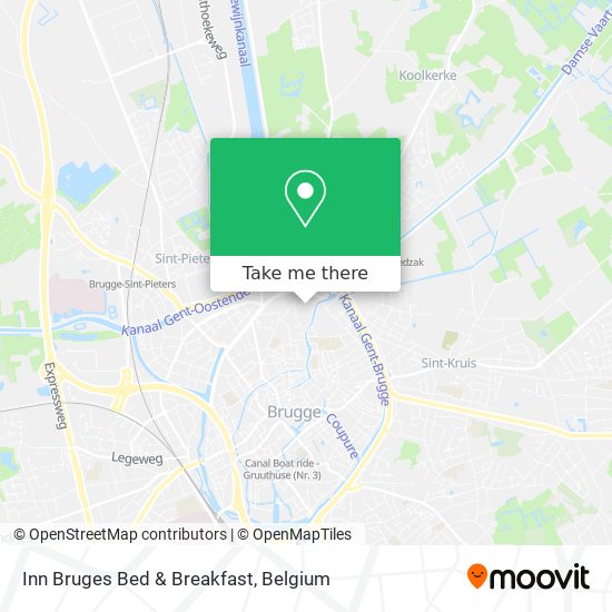 Inn Bruges Bed & Breakfast map