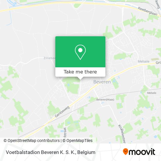 Voetbalstadion Beveren K. S. K. map