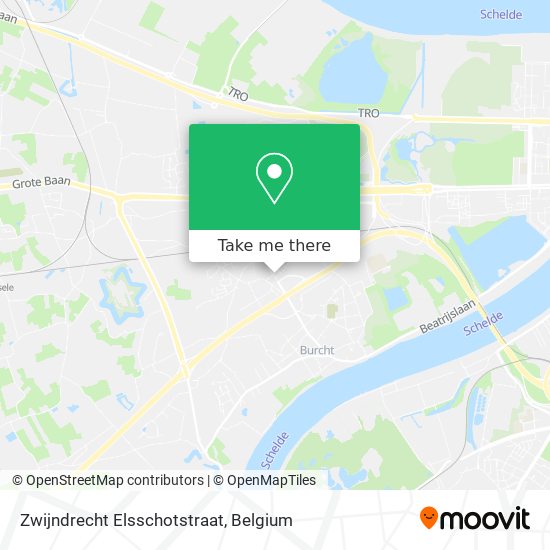 Zwijndrecht Elsschotstraat map