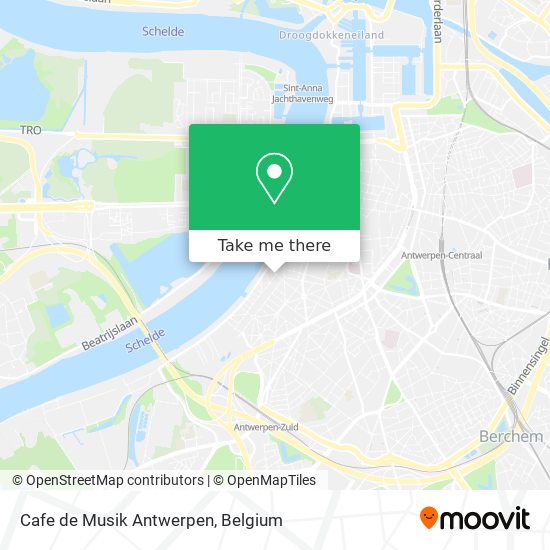 Cafe de Musik Antwerpen plan