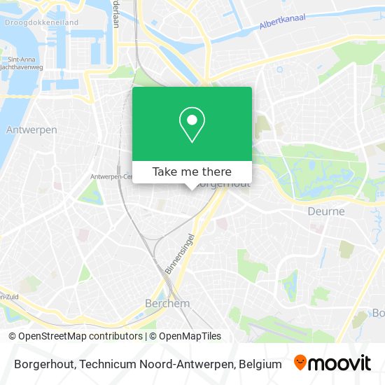 Borgerhout, Technicum Noord-Antwerpen map