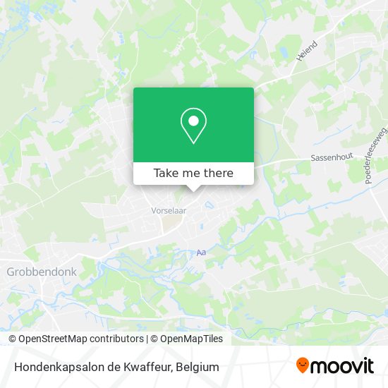 Hondenkapsalon de Kwaffeur map