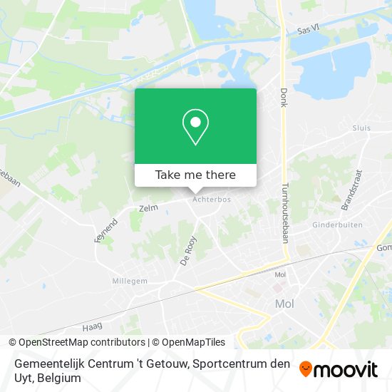 Gemeentelijk Centrum 't Getouw, Sportcentrum den Uyt map