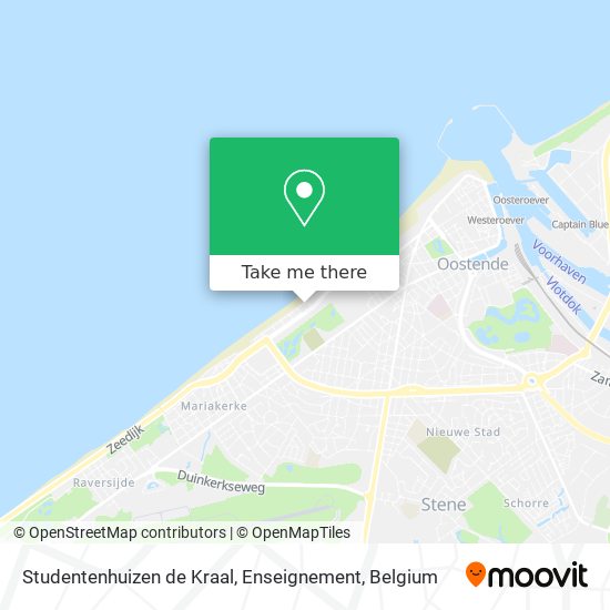 Studentenhuizen de Kraal, Enseignement map