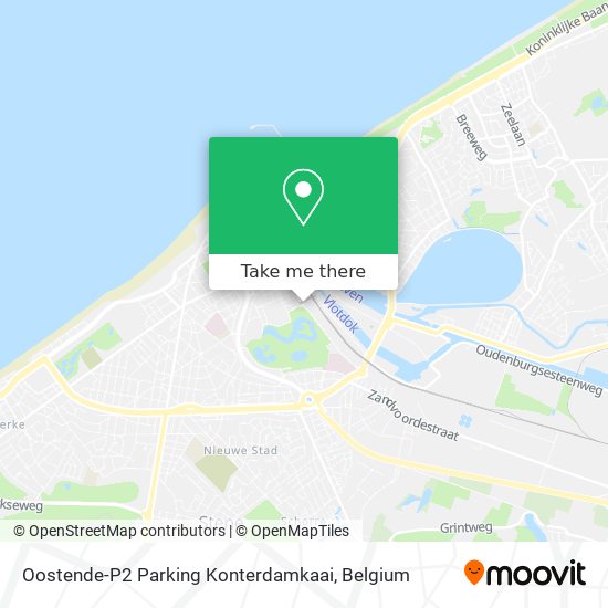 Oostende-P2 Parking Konterdamkaai map