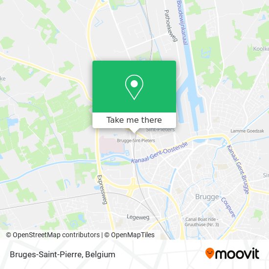 Bruges-Saint-Pierre map