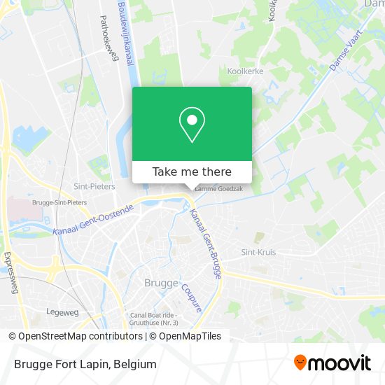 Brugge Fort Lapin map