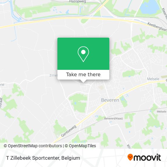 T Zillebeek Sportcenter map