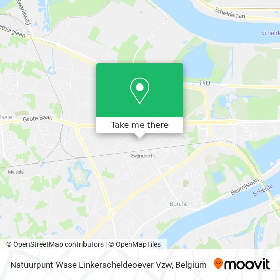 Natuurpunt Wase Linkerscheldeoever Vzw map