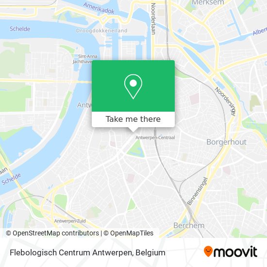 Flebologisch Centrum Antwerpen map