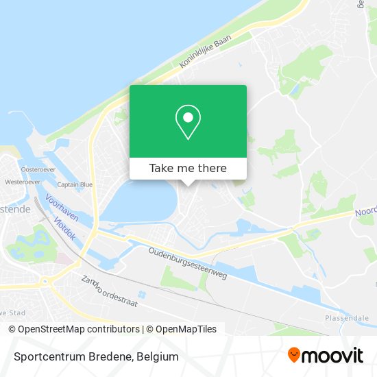 Sportcentrum Bredene map