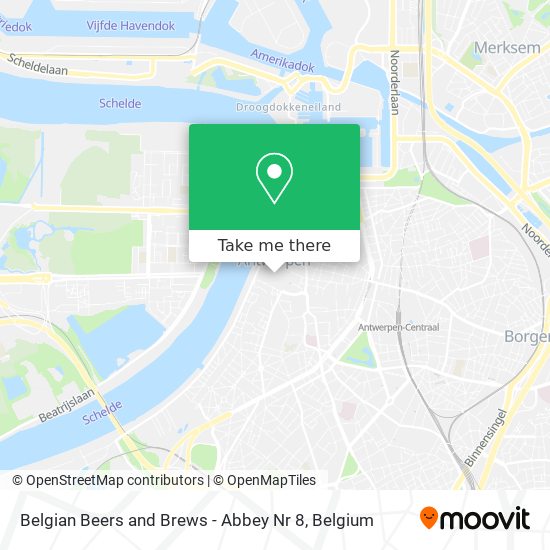 Belgian Beers and Brews - Abbey Nr 8 map