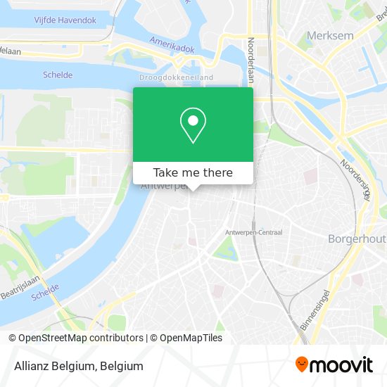 Allianz Belgium map