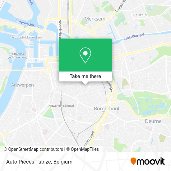 Auto Pièces Tubize map