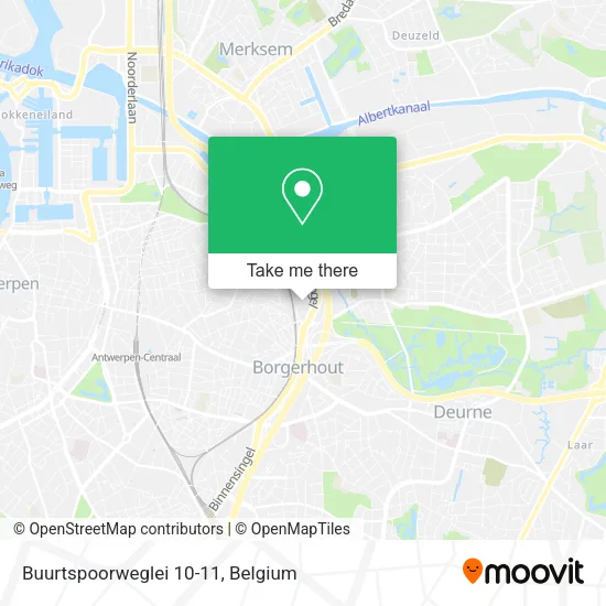 Buurtspoorweglei 10-11 map