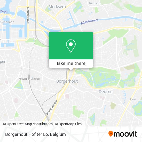 Borgerhout Hof ter Lo map