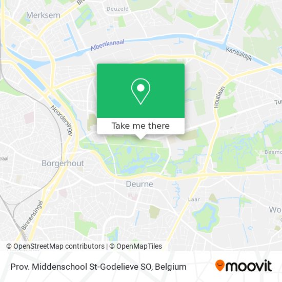 Prov. Middenschool St-Godelieve SO map