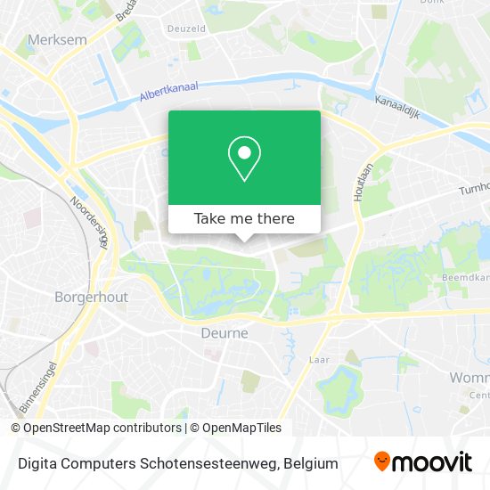 Digita Computers Schotensesteenweg map
