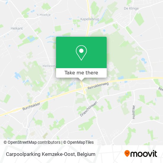 Carpoolparking Kemzeke-Oost plan