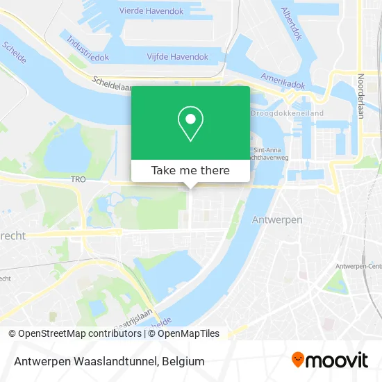 Antwerpen Waaslandtunnel map