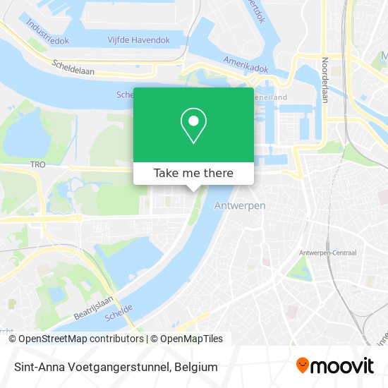 Sint-Anna Voetgangerstunnel map