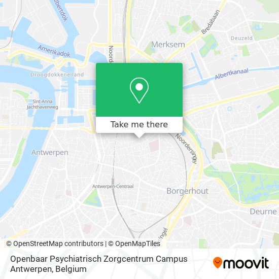 Openbaar Psychiatrisch Zorgcentrum Campus Antwerpen map