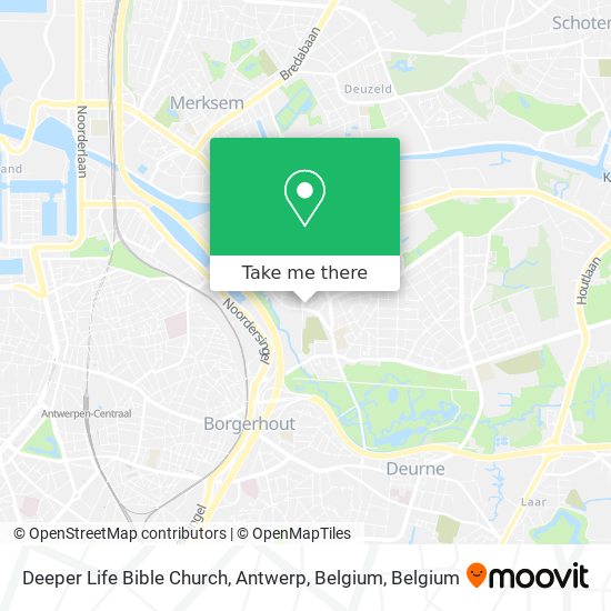 Deeper Life Bible Church, Antwerp, Belgium map