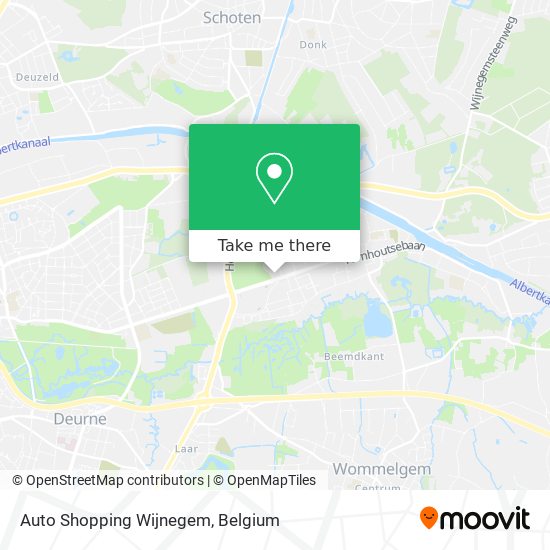 Auto Shopping Wijnegem map