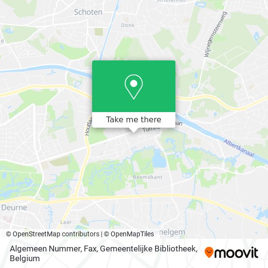 Algemeen Nummer, Fax, Gemeentelijke Bibliotheek map