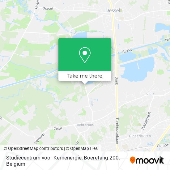 Studiecentrum voor Kernenergie, Boeretang 200 map