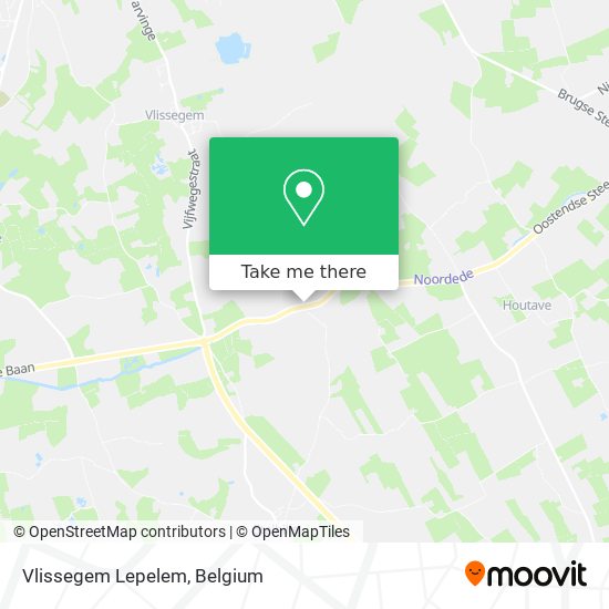 Vlissegem Lepelem map