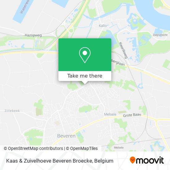 Kaas & Zuivelhoeve Beveren Broecke map