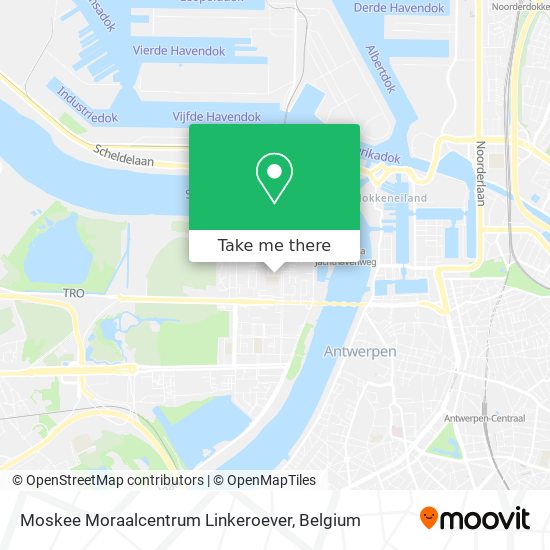 Moskee Moraalcentrum Linkeroever map