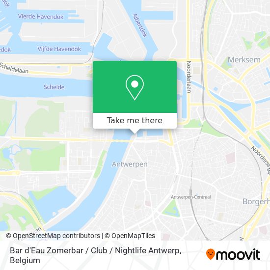 Bar d'Eau Zomerbar / Club / Nightlife Antwerp map