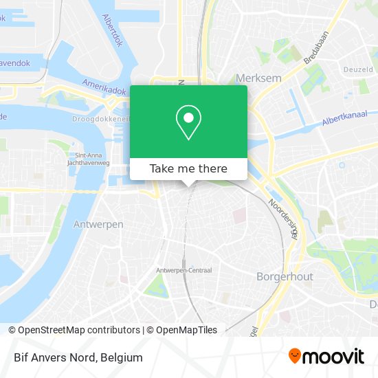 Bif Anvers Nord map