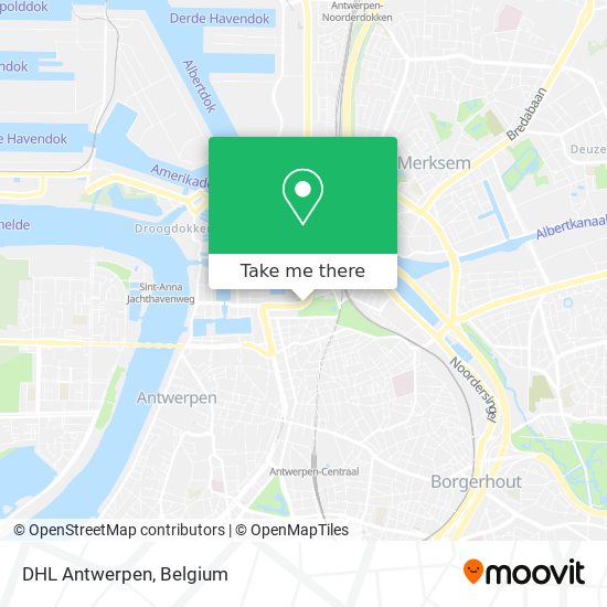 DHL Antwerpen map
