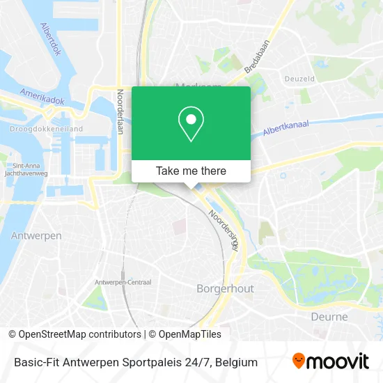 Basic-Fit Antwerpen Sportpaleis 24 / 7 map