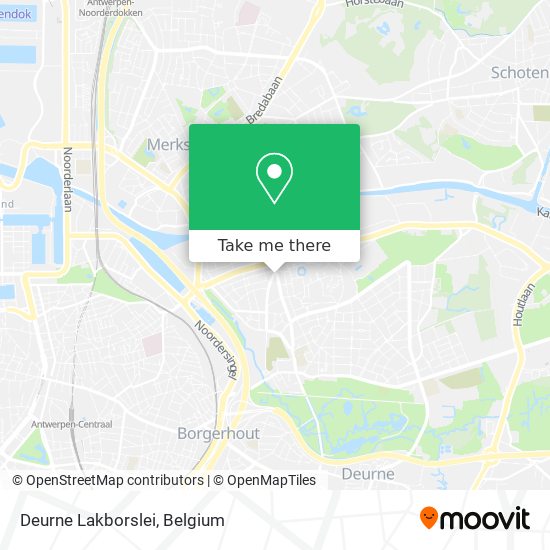 Deurne Lakborslei map