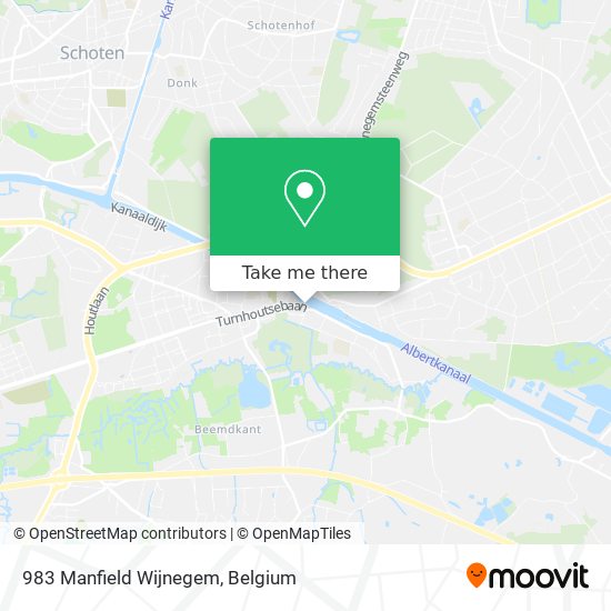 983 Manfield Wijnegem map