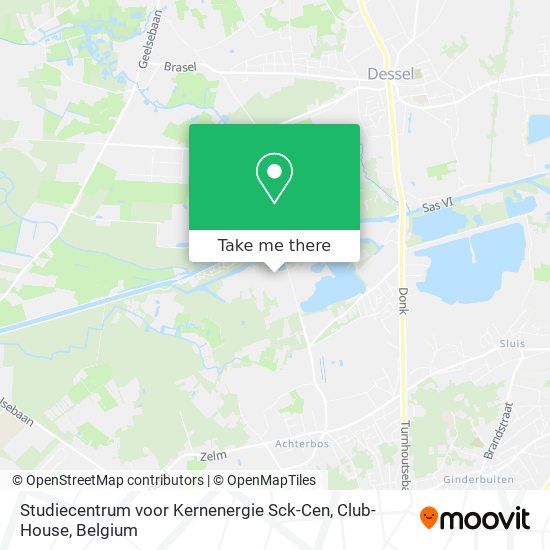 Studiecentrum voor Kernenergie Sck-Cen, Club-House map