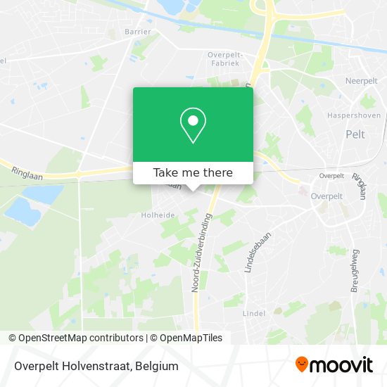 Overpelt Holvenstraat map