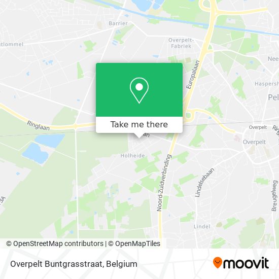 Overpelt Buntgrasstraat map