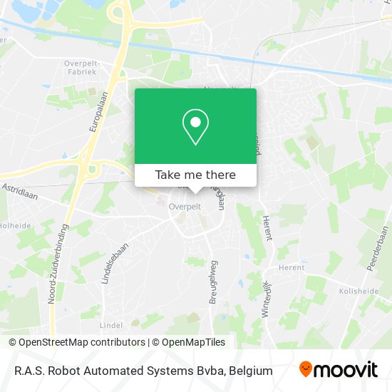 R.A.S. Robot Automated Systems Bvba map