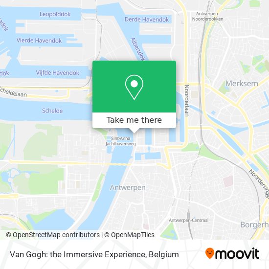 Van Gogh: the Immersive Experience map