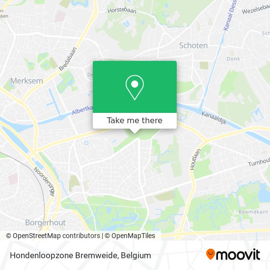 Hondenloopzone Bremweide map