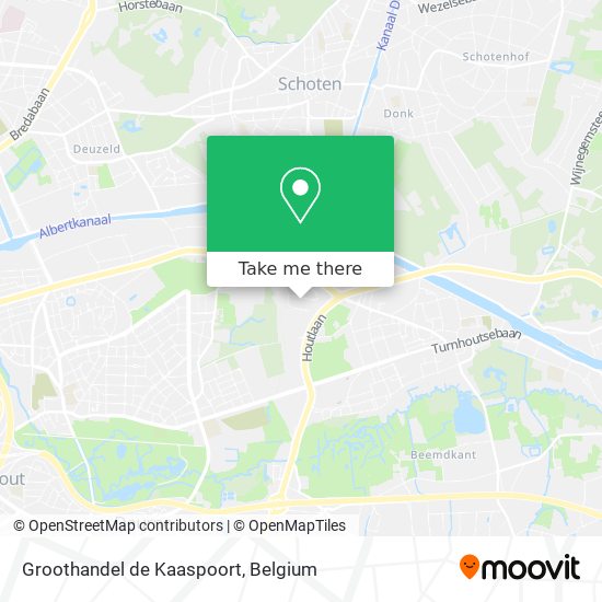 Groothandel de Kaaspoort plan